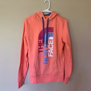 North face light peachy pink hoodie